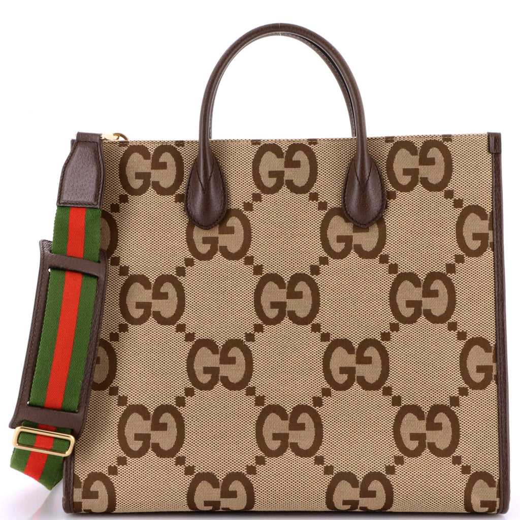 バッグ GUCCI Gucci Convertible Tote Jumbo GG Canvas Large Brown 36301453