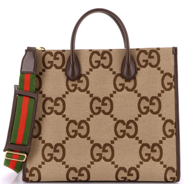 Gucci Convertible Tote Jumbo GG Canvas Large