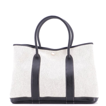Hermes Garden Party Tote Toile and Leather 36