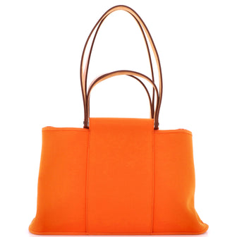 Hermes Cabag Elan Toile and Leather 39