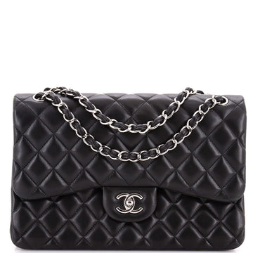 Chanel Classic Double Flap Bag Quilted Lambskin Jumbo