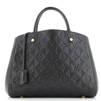 Louis Vuitton Montaigne Handbag Monogram Empreinte Leather MM