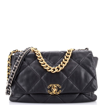 Chanel 19 Flap Bag Quilted Leather Maxi