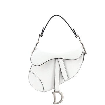 Christian Dior Saddle Handbag Leather Mini