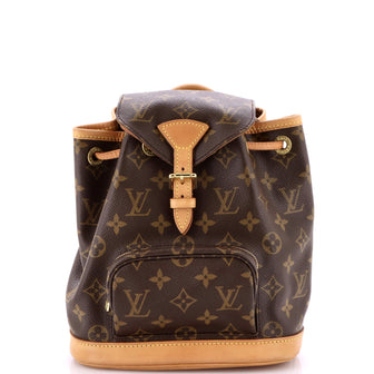 Louis Vuitton Vintage Montsouris Backpack Monogram Canvas PM