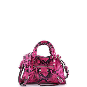 Balenciaga Neo Classic City Bag Python Embossed Leather Mini