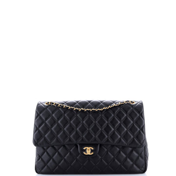 Chanel XXL Travel Flap Bag Quilted Caviar Small
