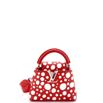 Louis Vuitton Capucines Bag Yayoi Kusama Infinity Dots Taurillon Leather Mini