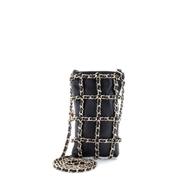 Chanel Tech Me Out Clutch With Chain Lambskin