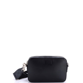 Gucci Crossbody Camera Bag Leather and GG Coated Canvas Small