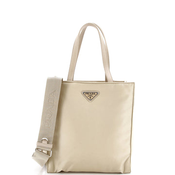 Prada Padded Convertible Shopping Tote Re-Nylon with Leather Medium
