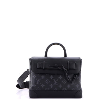 Louis Vuitton Steamer Crossbody Bag Monogram Eclipse Canvas PM