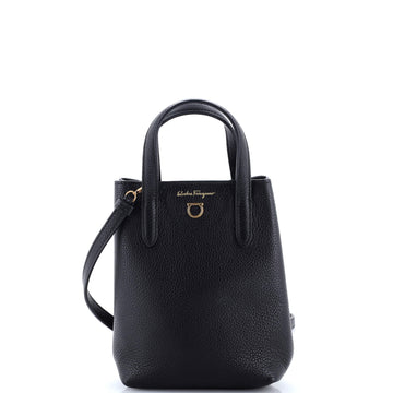 Salvatore Ferragamo Gancini Tote Leather Mini