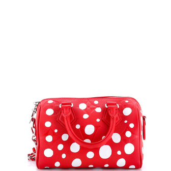 Louis Vuitton Speedy Bandouliere Bag Yayoi Kusama Infinity Dots Monogram Empreinte Giant 20