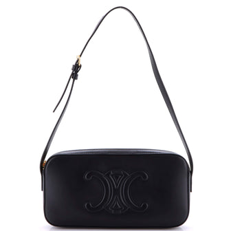Celine Cuir Triomphe Camera Shoulder Bag Leather Small