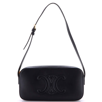 Celine Cuir Triomphe Camera Shoulder Bag Leather Small
