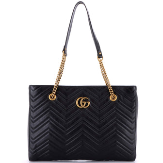 Gucci GG Marmont Zip Tote Matelasse Leather Medium