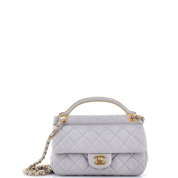 Chanel Lady Handle Flap Bag Quilted Calfskin Small