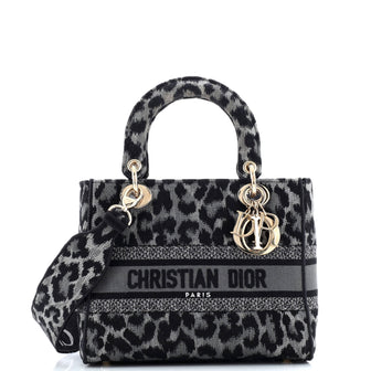 Lady D-Lite Bag Mizza Embroidered Canvas Medium