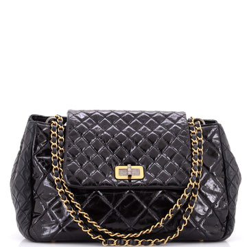 Chanel Accordion Reissue Flap Bag Quilted Glazed Calfskin Maxi