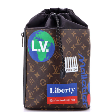 Louis Vuitton Chalk Sling Bag Limited Edition Logo Story Monogram Canvas