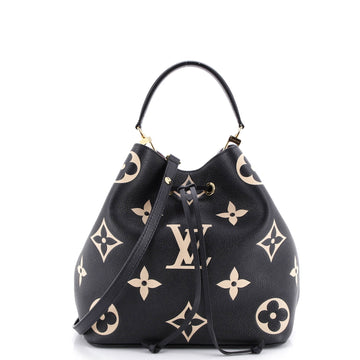 Louis Vuitton NeoNoe Handbag Bicolor Monogram Empreinte Giant MM