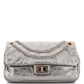 Chanel Drill Flap Bag Perforated Leather Medium