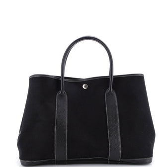 Hermes Garden Party Tote Toile and Leather 36