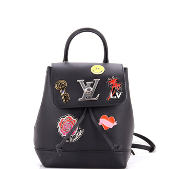 Louis Vuitton Lockme Backpack Limited Edition Pin Embellished Leather Mini