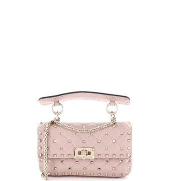 Valentino Garavani Rockstud Spike Flap Bag Quilted Leather Small