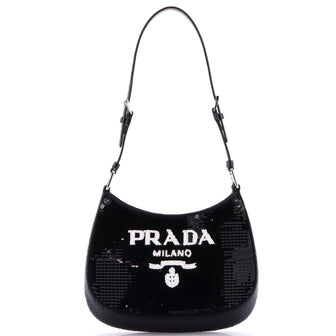 Prada Cleo Shoulder Bag Sequins Small