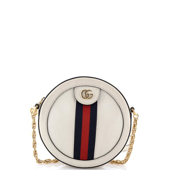 Gucci Ophidia Round Shoulder Bag Leather Mini