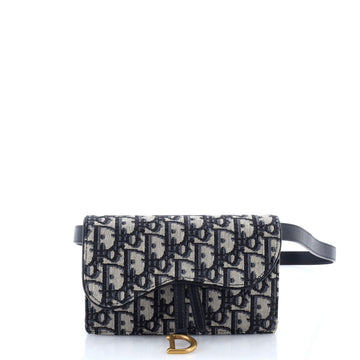 Christian Dior Saddle Rectangular Belt Bag Oblique Canvas