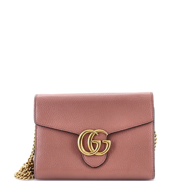 Gucci GG Marmont Chain Wallet Leather Mini