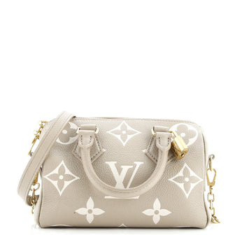 Louis Vuitton Speedy Bandouliere Bag Bicolor Monogram Empreinte Giant 20