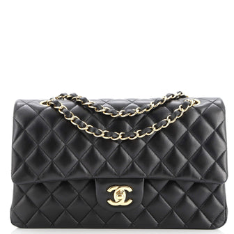Chanel Classic Double Flap Bag Quilted Lambskin Medium