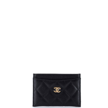 Chanel Classic Card Holder Quilted Caviar