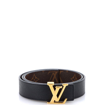 Louis Vuitton LV Initiales Reversible Belt Monogram Canvas and Leather Medium