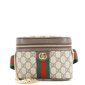 Gucci Ophidia Chain Belt Bag GG Coated Canvas Small