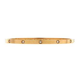 Cartier Love 10 Diamond Bracelet 18K Yellow Gold with Diamonds Small