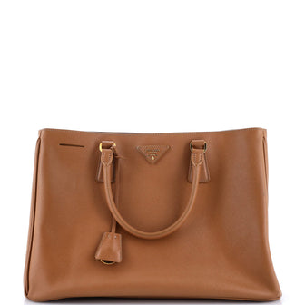 Prada Lux Open Tote Saffiano Leather North South