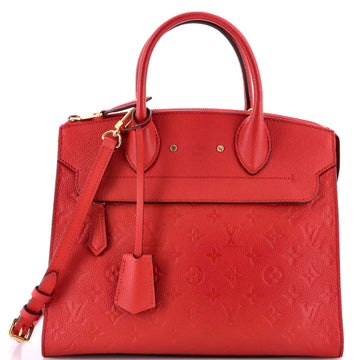 Louis Vuitton Pont Neuf Handbag Monogram Empreinte Leather MM