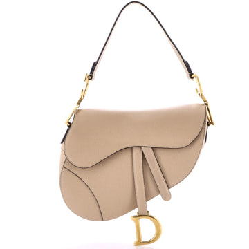 Christian Dior Saddle Handbag Leather Medium