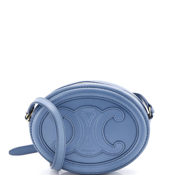 Celine Triomphe Oval Crossbody Bag Leather Mini