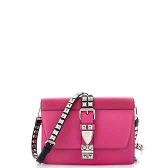 Prada Elektra Shoulder Bag Studded Leather Small