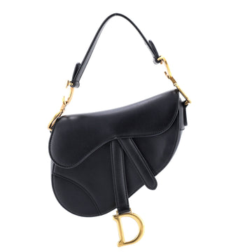 Christian Dior Saddle Handbag Leather Mini