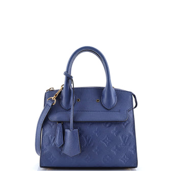Louis Vuitton Pont Neuf Handbag Monogram Empreinte Leather Mini