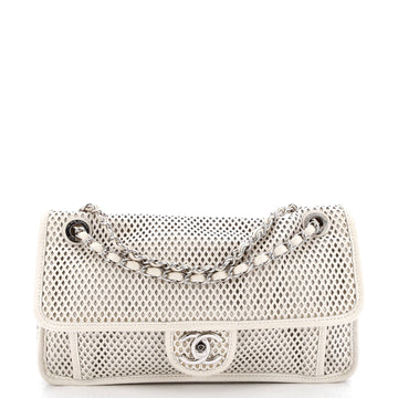 Chanel Up In The Air Flap Bag Perforated Leather Medium