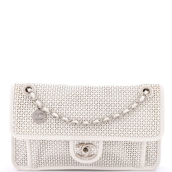Chanel Up In The Air Flap Bag Perforated Leather Medium