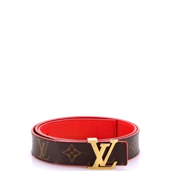 Louis Vuitton LV Initiales Reversible Belt Monogram Canvas and Leather Medium